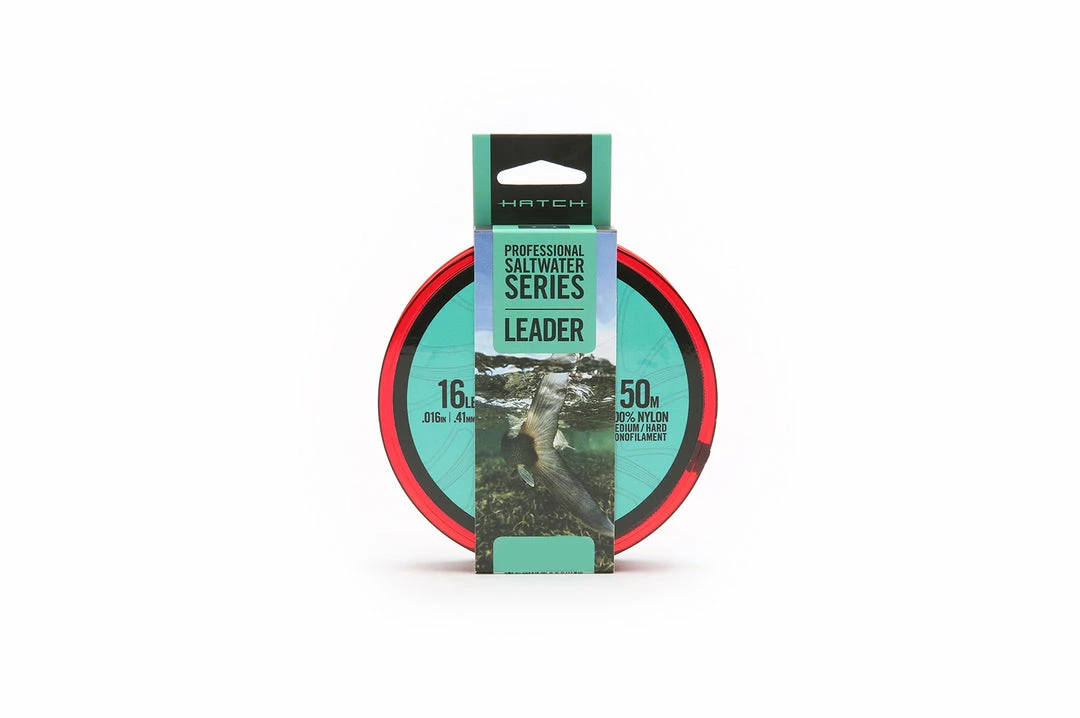 Fly Fishing Hatch Professional Saltwater Series Med/Hard Monofilament Leader 1 Fly Fishing Hatch Professional Saltwater Series Med/Hard Monofilament Leader