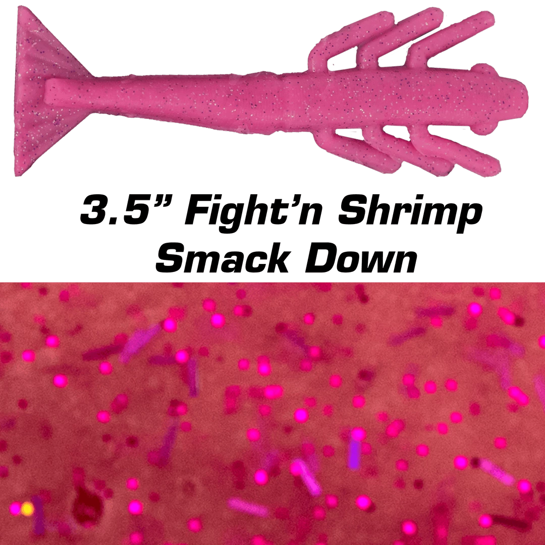 Fishbites Fight Club 3.5" Fightin' Shrimp Lures 3 Fishbites Fight Club 3.5" Fightin' Shrimp Lures