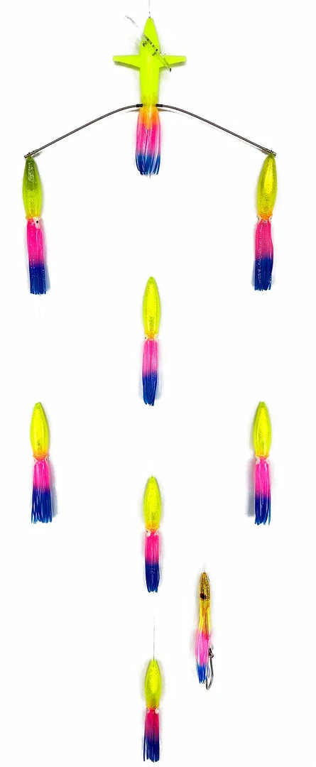 Sterling Tackle 18" Wide Tracker Spreader Bars - Bulb Squids Big Game 4 Sterling Tackle 18" Wide Tracker Spreader Bars - Bulb Squids Big Game