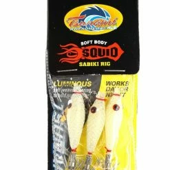 White Water Outfitters Sales 46 Tsunami Soft Body Squid Jig Sabiki Rig