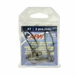 American Fishing Wire AFW Solid Brass Ball Bearing Snap Swivels W/ Double Welded Rings Terminal Tackle