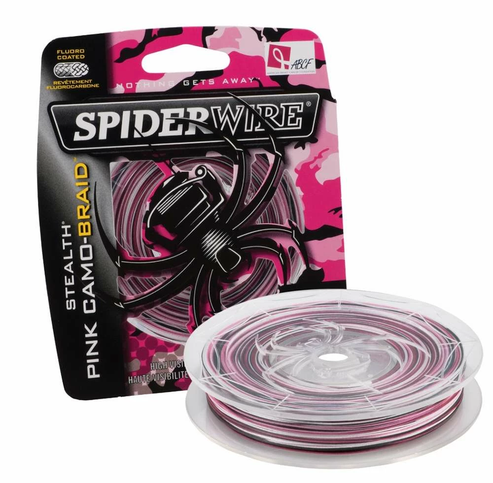 Spiderwire Stealth Pink Camo Braided Line 1 Spiderwire Stealth Pink Camo Braided Line