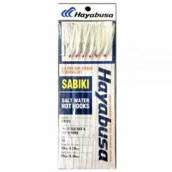 Hayabusa Sabiki EX123 White Feather Bait Catching Rigs Terminal Tackle