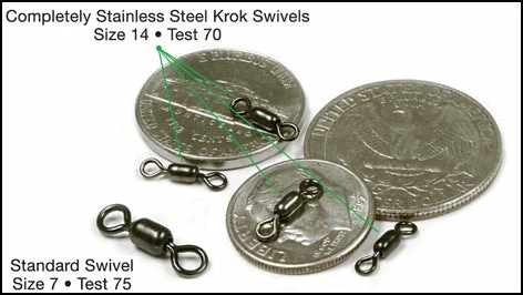 Terminal Tackle KROK Stainless Steel Swivels 2 Terminal Tackle KROK Stainless Steel Swivels