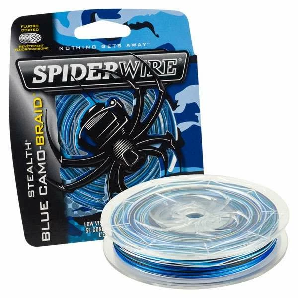 Spiderwire Stealth Blue Camo Braided Line 1 Spiderwire Stealth Blue Camo Braided Line